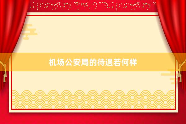 机场公安局的待遇若何样